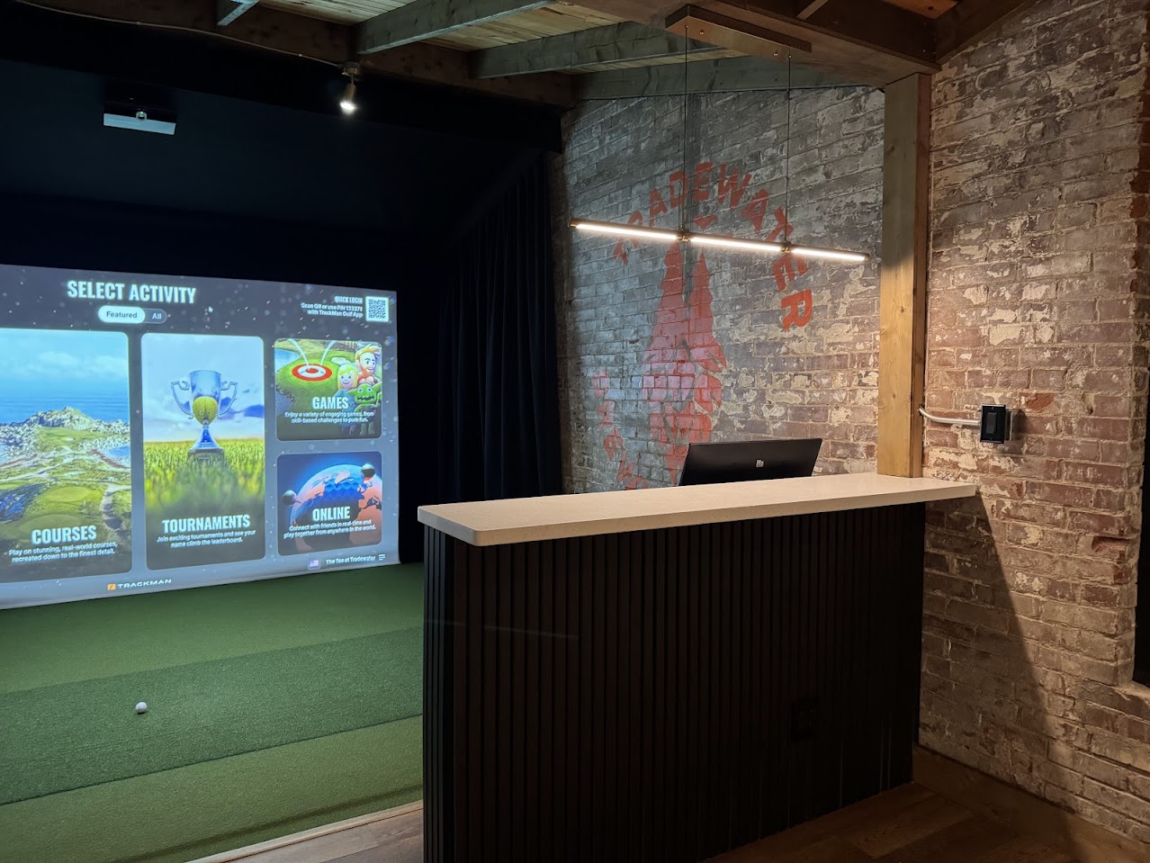 The semi-private VIP lounge at The Tee at Tradewater